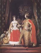 Sir Edwin Landseer Queen Victoria and Prince Albert at the Bal Costume of 12 May 1842 (mk25) oil painting reproduction